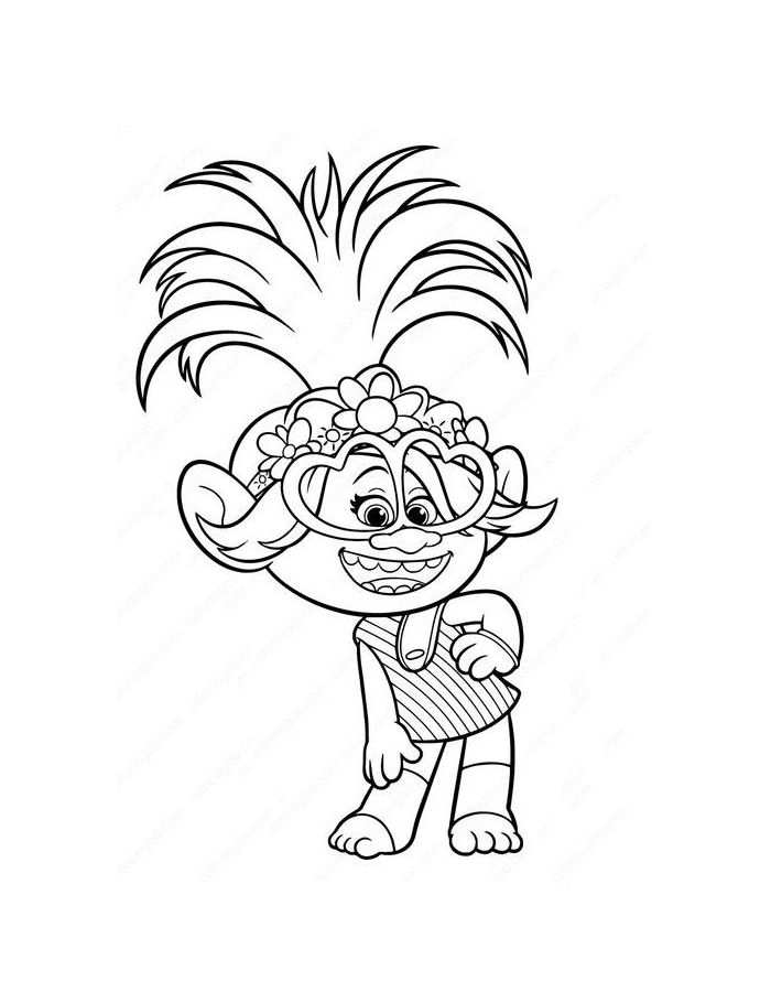 Troll Pictures To Print Coloring Page