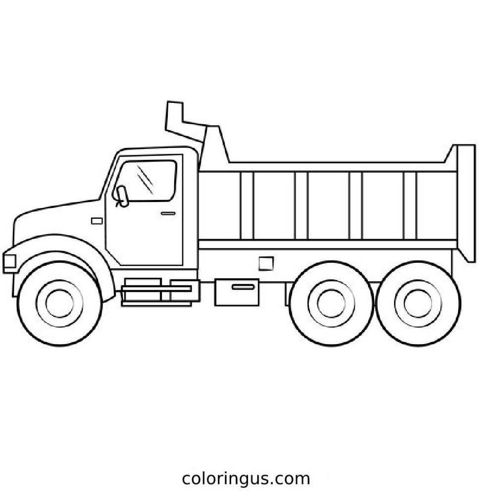 Truck pictures to color