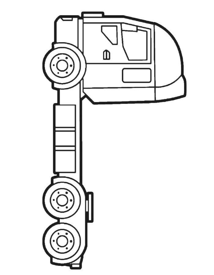 Truck Printable Pdf Coloring Page