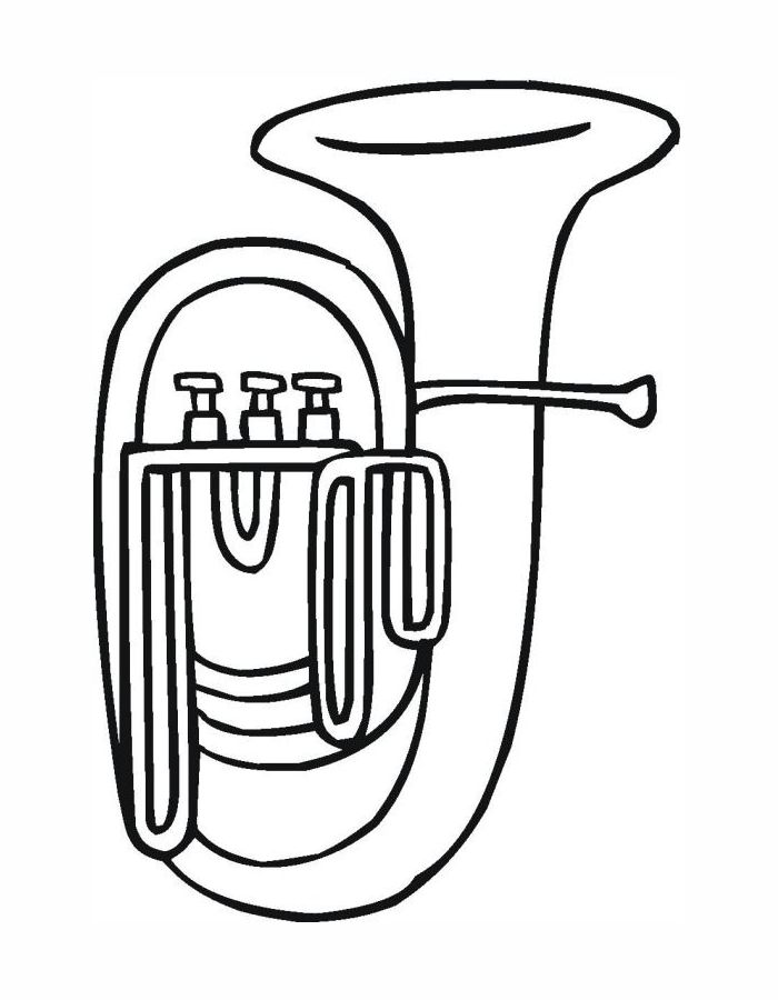 Tuba Coloring Page