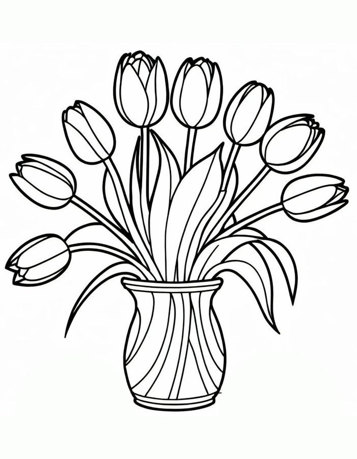 Tulip Flower Pot