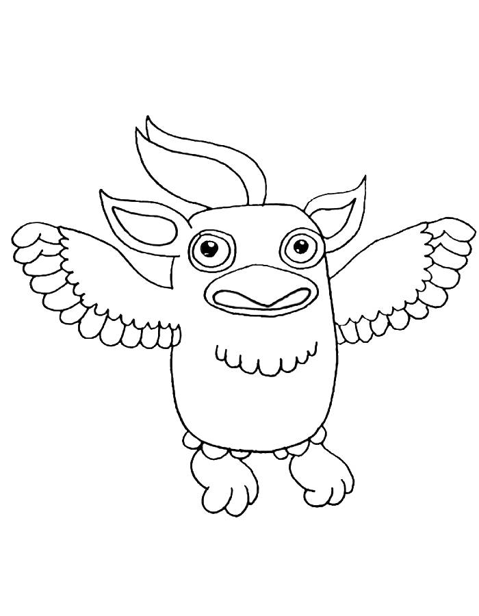 Tweedle My Singing Monsters Coloring Page