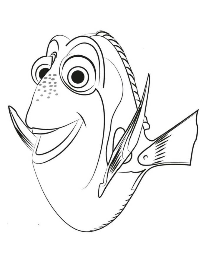 Tween Dory Coloring Page