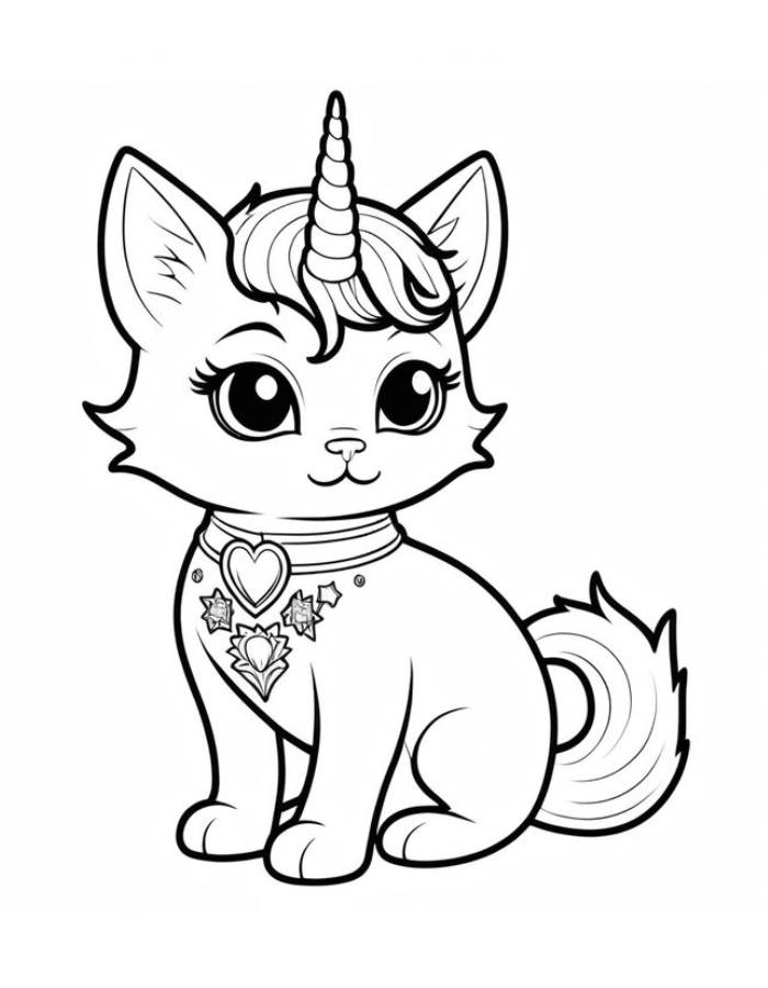 Unicat Coloring Page