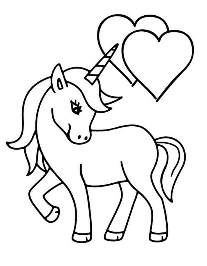 Unicorn Coloring Pages