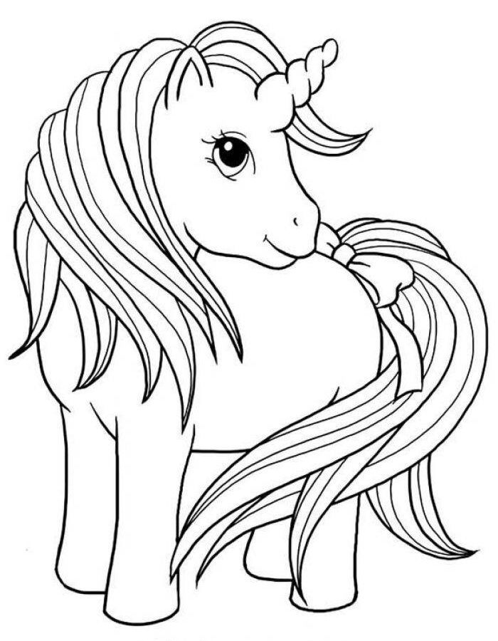 Unicorn Pictures To Color Coloring Page