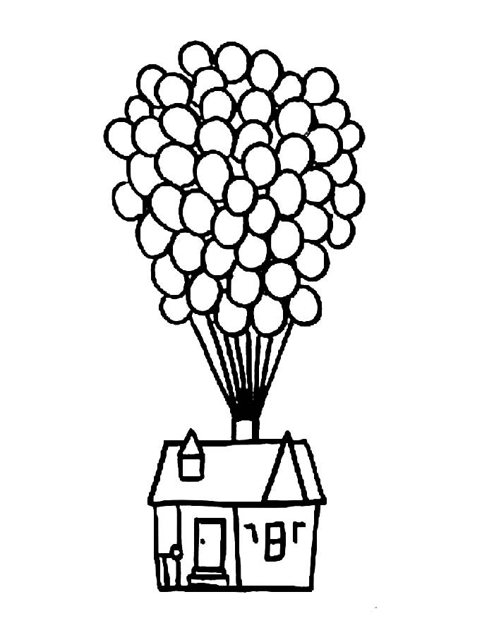 Up House Coloring Page