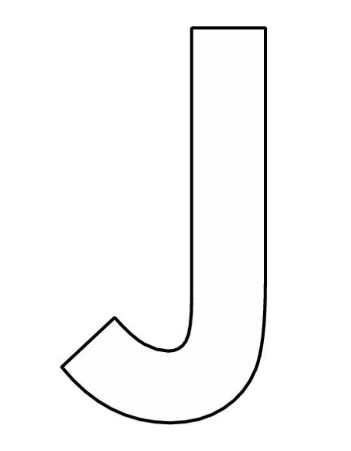 Uppercase Letter J Worksheet Coloring Page