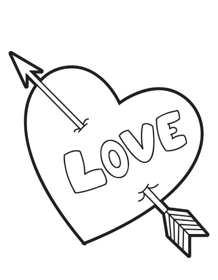 Valentine Heart Coloring Page
