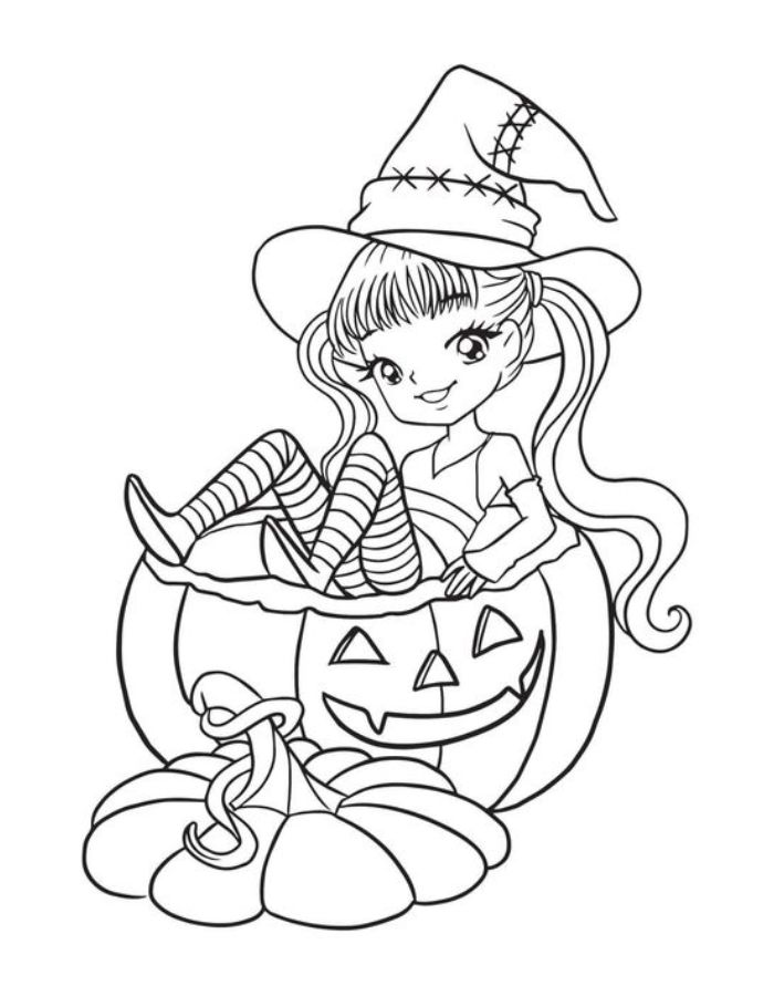 Vampire Halloween Coloring Page