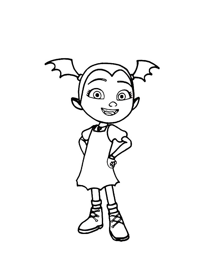 Vampirina Line Art For Kids