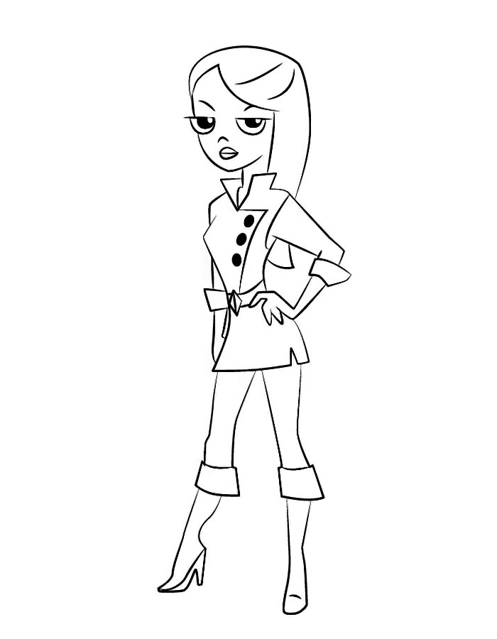 Vanessa Doofenshmirtz Coloring Page