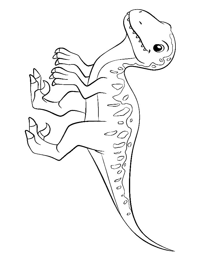 Velociraptor  coloring page