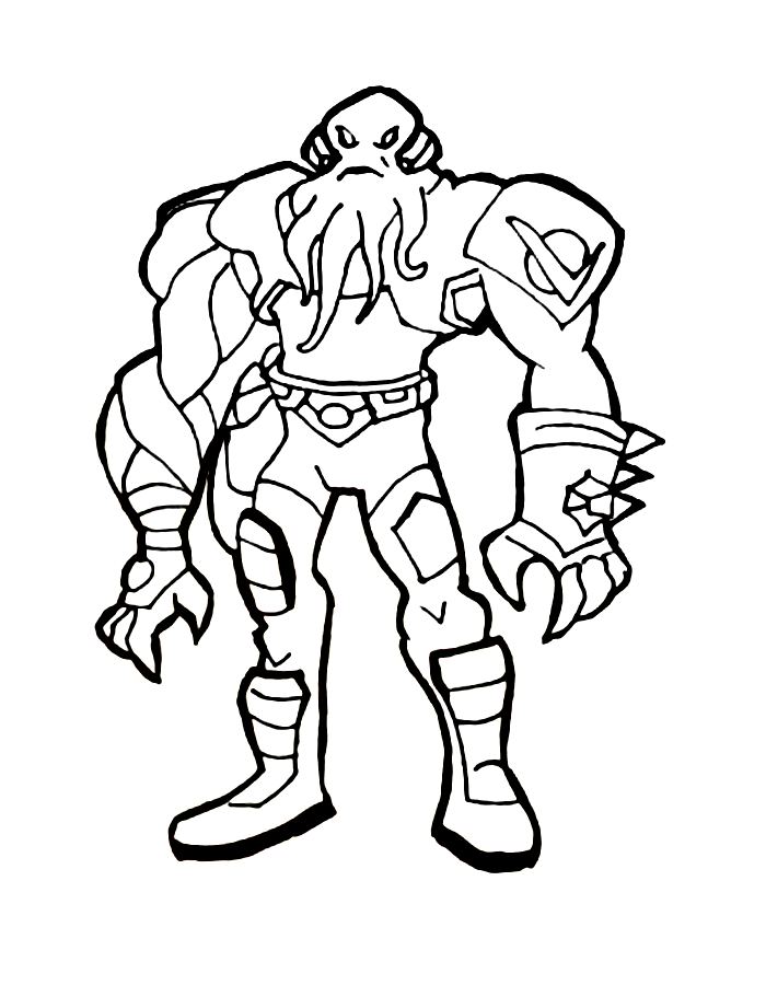 Vilgax From Ben 10 Coloring Page