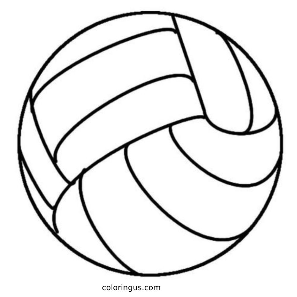volleyball coloring page
