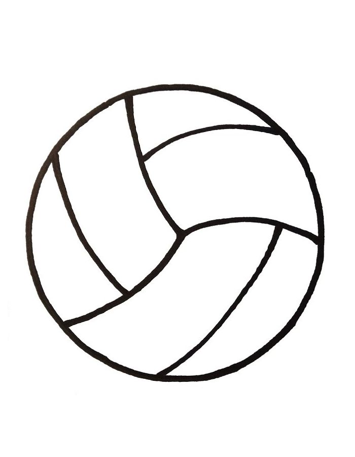 Volleyball  coloring page