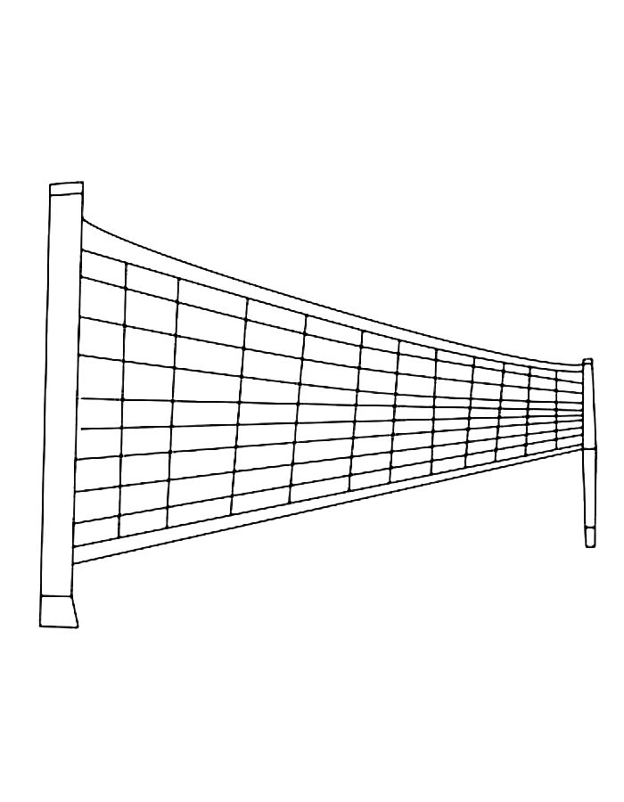 Volleyball Net Coloring Page