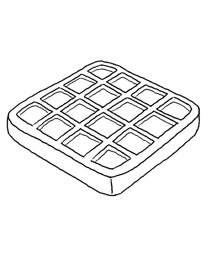 Waffle Coloring Page