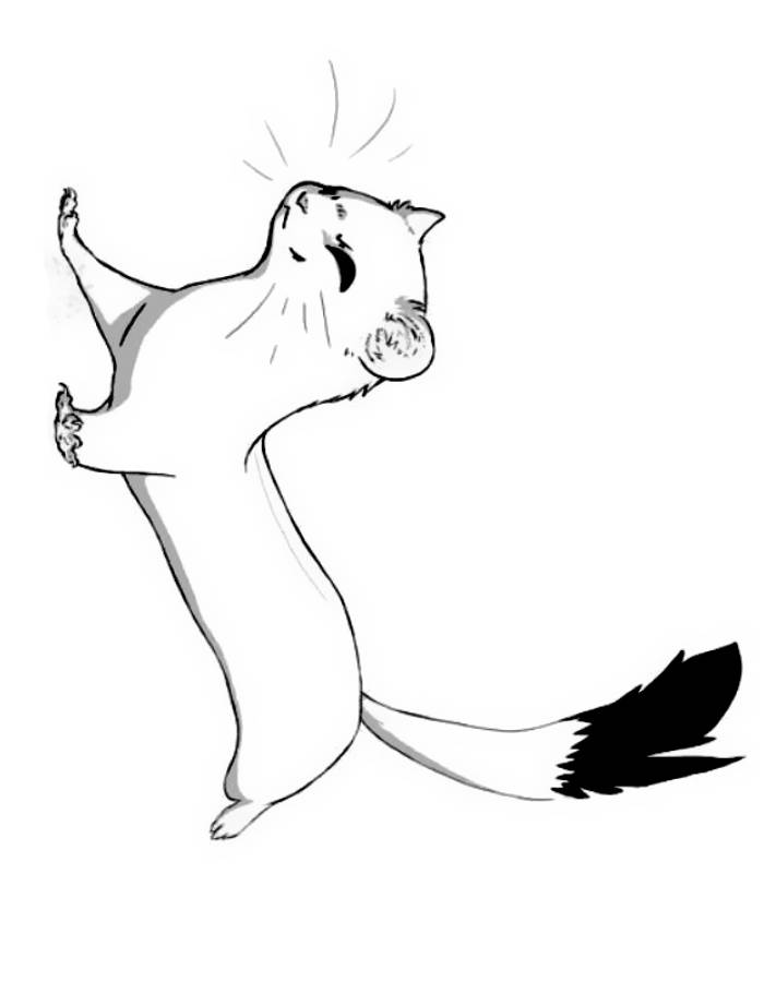 Weasel Coloring Page