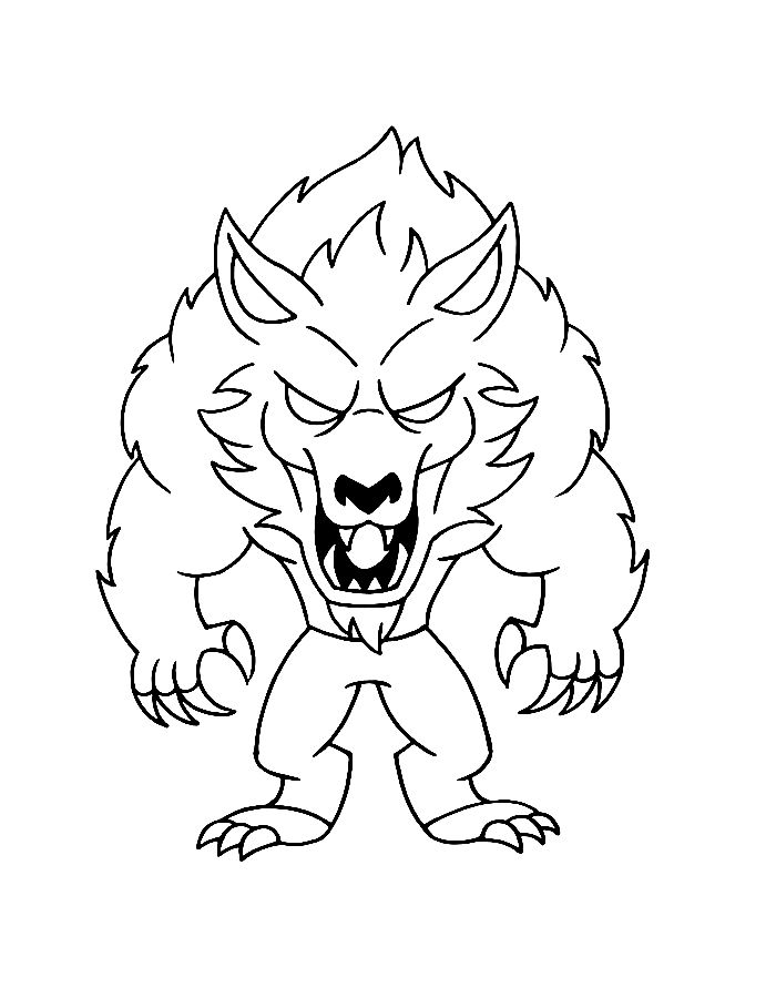 Werewolf By Night Coloring Page