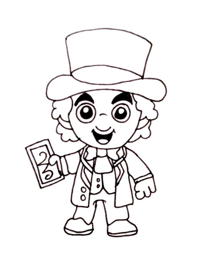 Willy Wonka Printable Coloring Page Free Printable PDF 