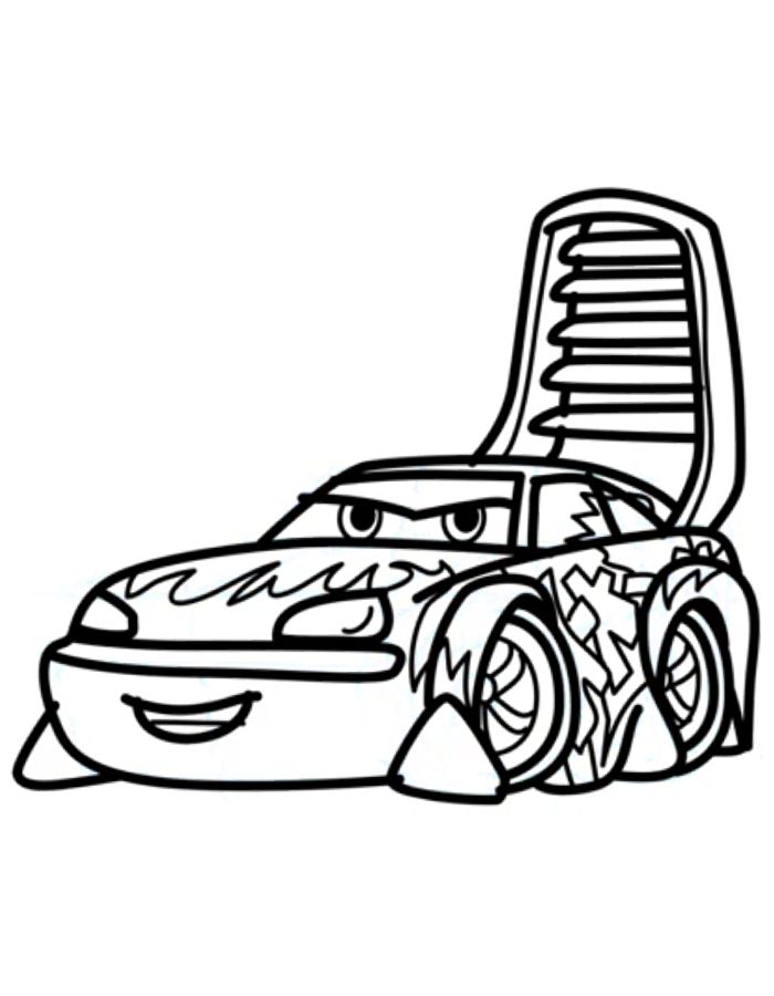 Cars The Movie Coloring Pages Free - Wingo Drawing 