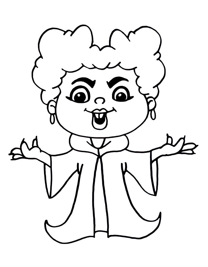 Winifred Sanderson Coloring Page