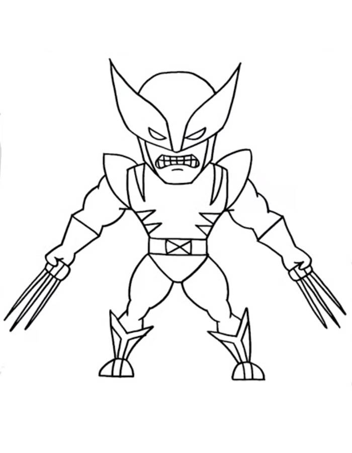 Wolverine  coloring page