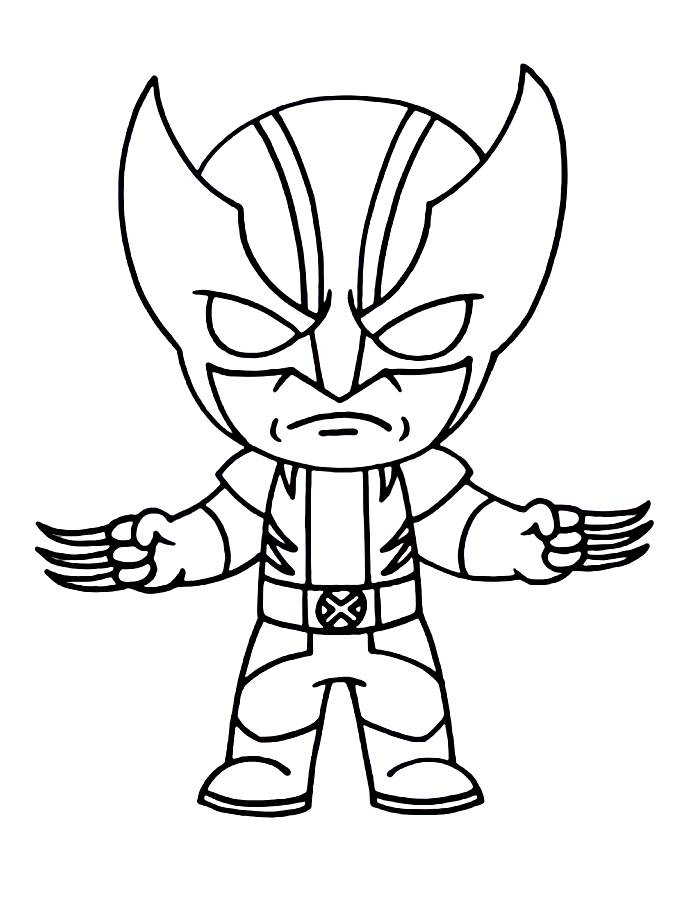 Wolverine Fortnite Coloring Page