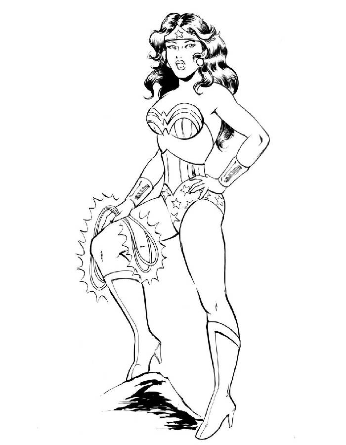 Wonder woman  coloring page