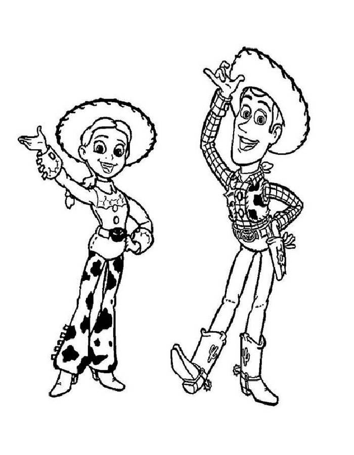 Woody Drawing Coloring Page