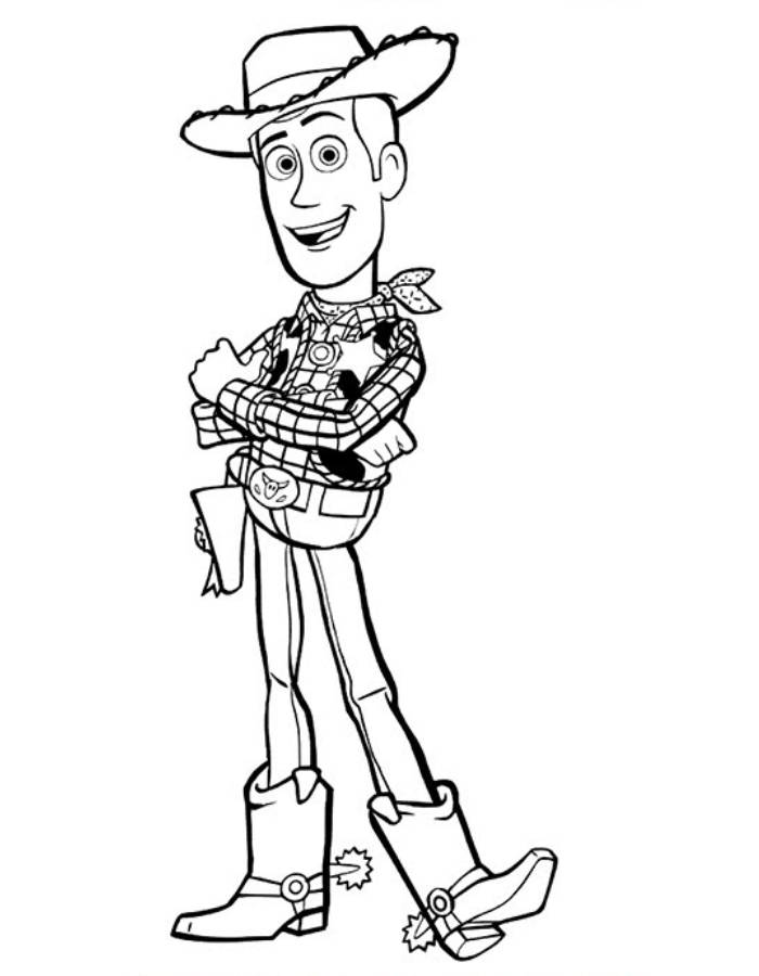 Woody From Toy Story Coloring Page