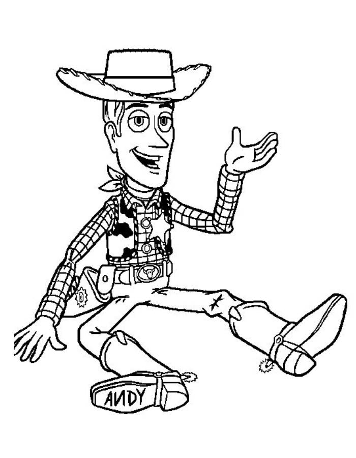 Woody Outine Coloring Page