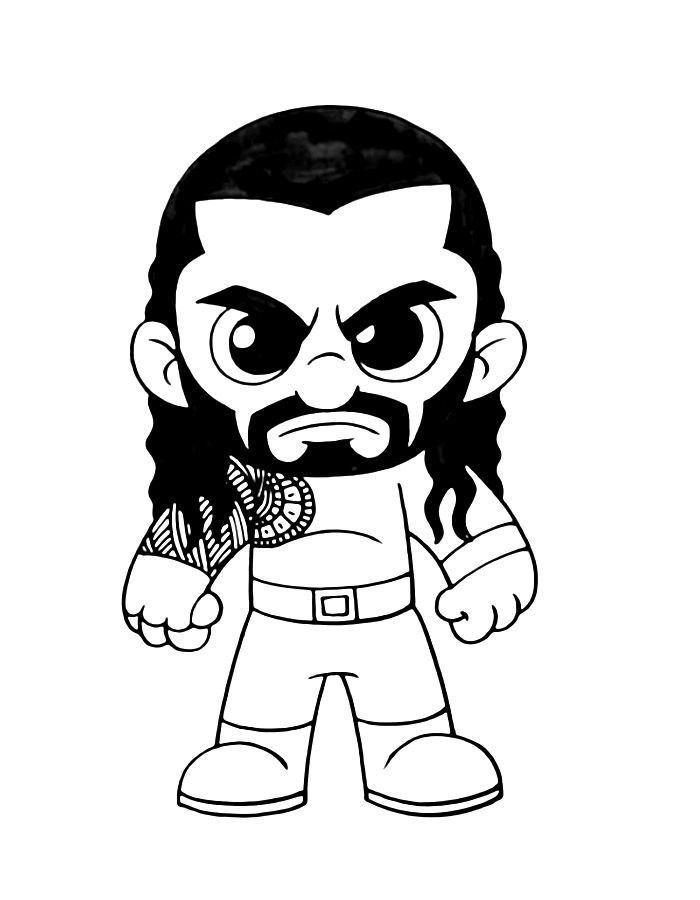 WWE  coloring page