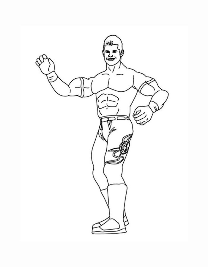 Wwe Pictures To Color Coloring Page