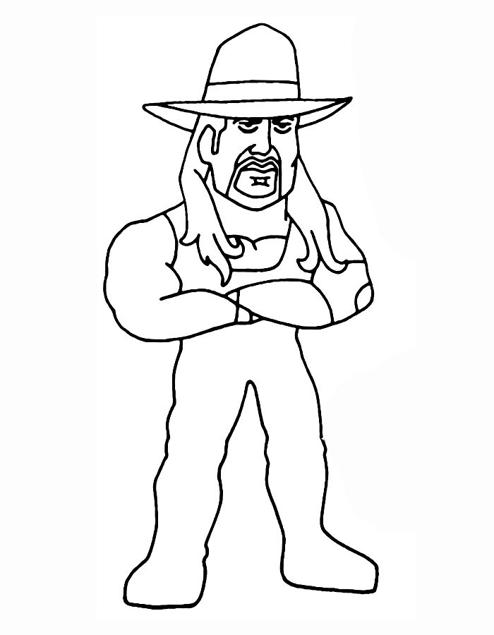 Wwe Undertaker Coloring Page