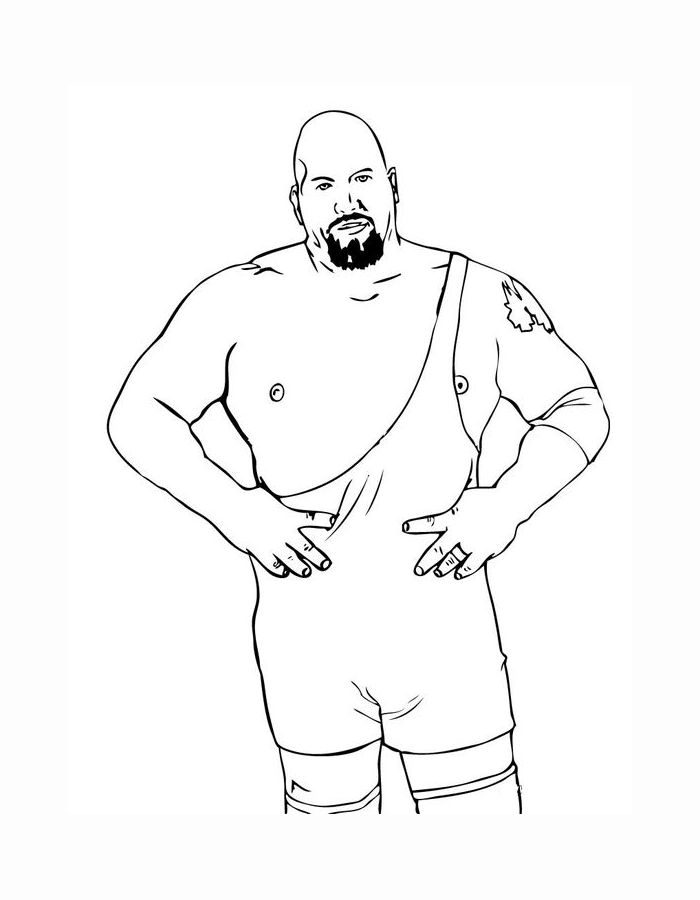 Wwe Wrestlers Outline Coloring Page