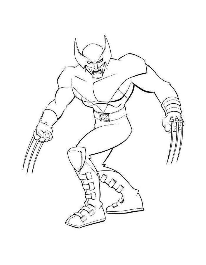 X Men  coloring page