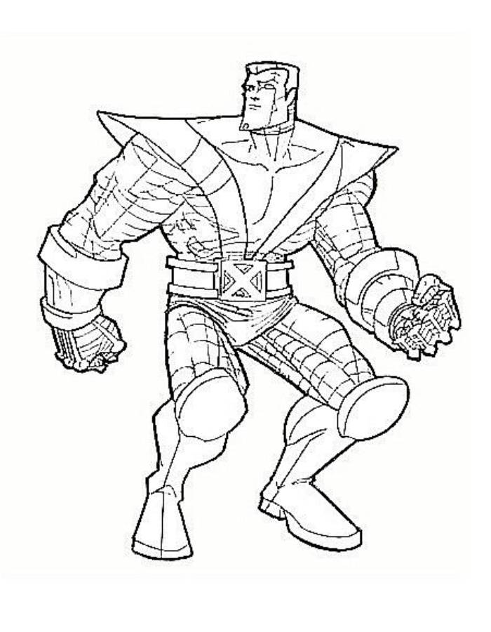 X Men Free Pdf Coloring Page