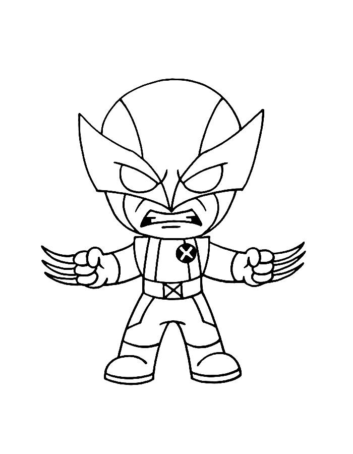 X Men Wolverine Coloring Page