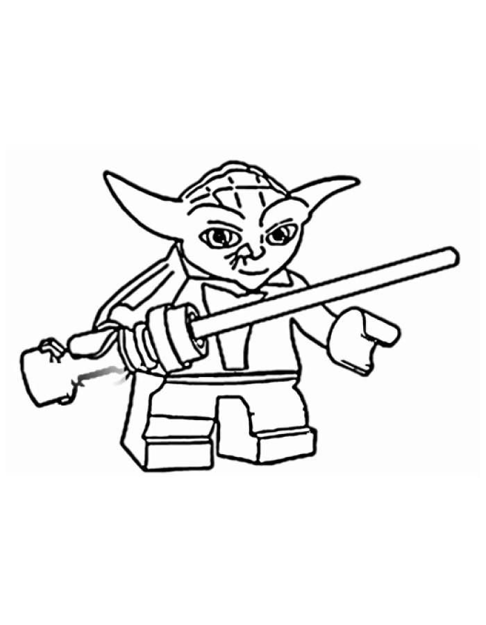 Yoda Lego Star Wars Hero Coloring Page