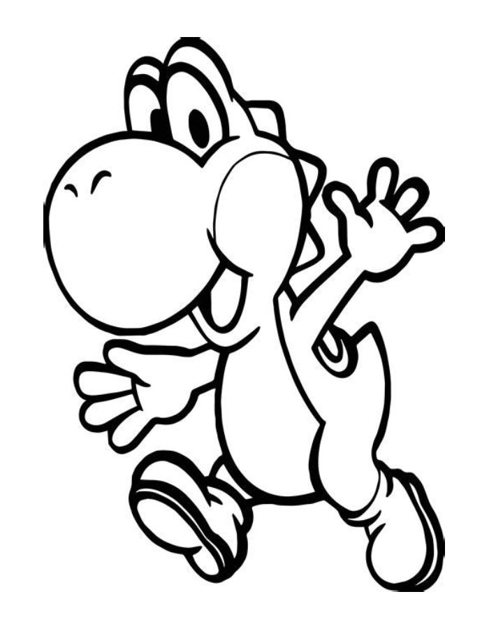 Yoshi Printable Coloring Page