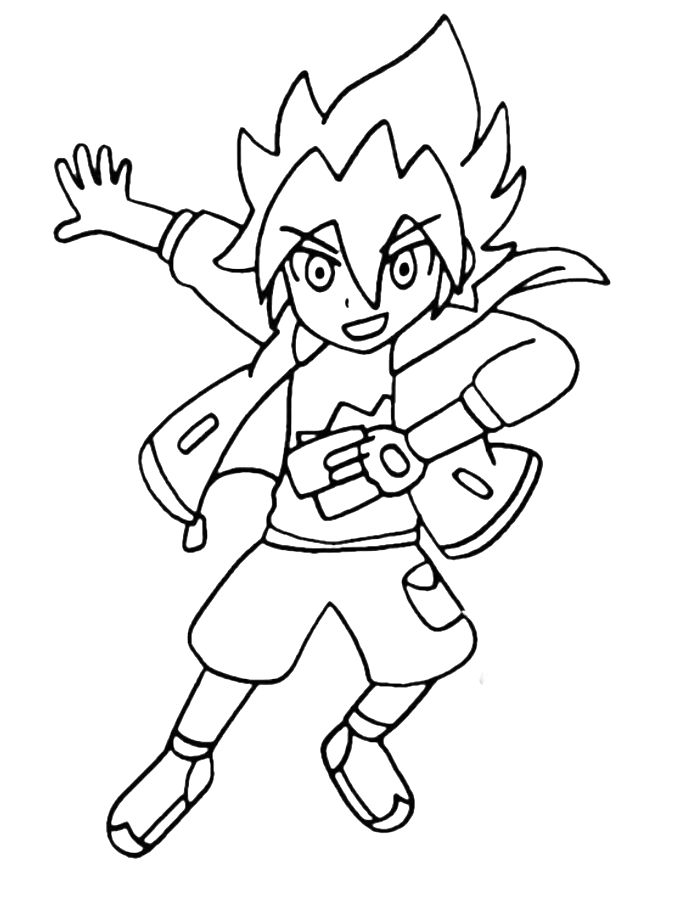 Yuga Ohda From Yugioh Sevens Coloring Page