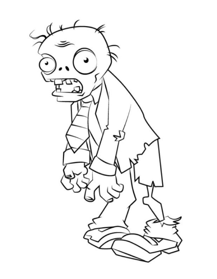 Zombie  coloring page