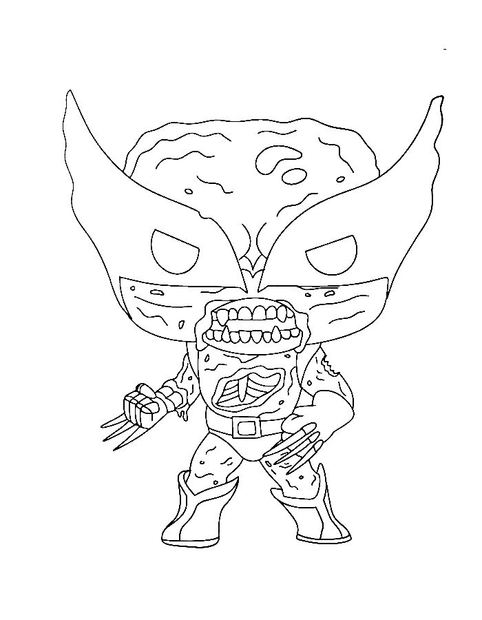 Zombie For Adults Coloring Page